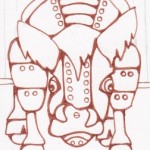 03 Highland Cow Robot Ink3