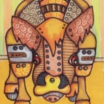 06 Highland Cow Robot Ink5